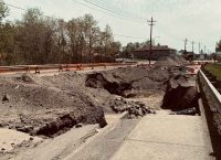 Sinkhole on River Street – June 5 2022