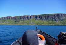 Thunder Bay: A Chilly, Calm Morning on a Mirror-Like Lake Superior sleeping giant
