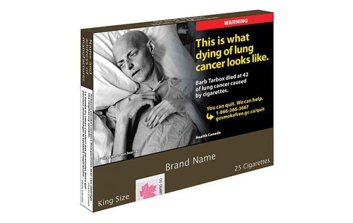 Graphic Image on Cigarette packaging