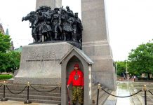Webequie Weather: Breezy and Cooler Days Ahead Ranger Howard Jacob of Webequie First Nation guards the National War Memorial in Ottawa. credit Captain Camilo Olea-Ortega