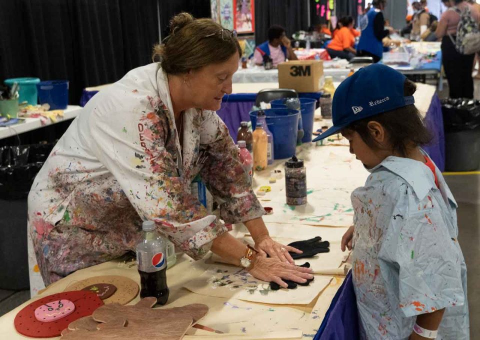 Our Kids Count at CLE 2022 Painting Station