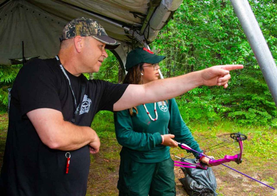 Thunder Bay Police Hit Bullseye with Archery Program at Camp Loon 2022