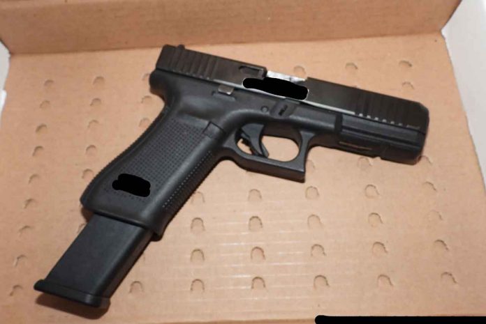 TBPS Image Handgun with oversized magazine seized