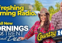 Shakeup in the Mornings at Acadia as Dee Joins Trent at Country 105 Country 105