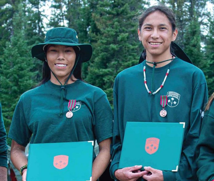 Members of the 3Rd Canadian Ranger Patrol Group’s (3CRPG) Junior Canadian Rangers youth program, Summer Southwind from Lac Seul and Andrew (McCartney) Beardy from North Caribou Lake are this year’s Ontario JCR bursary recipients.