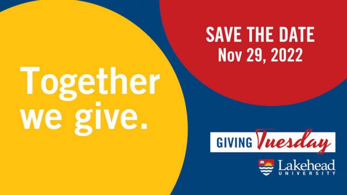 Giving Tuesday will support student financial aid at Lakehead University