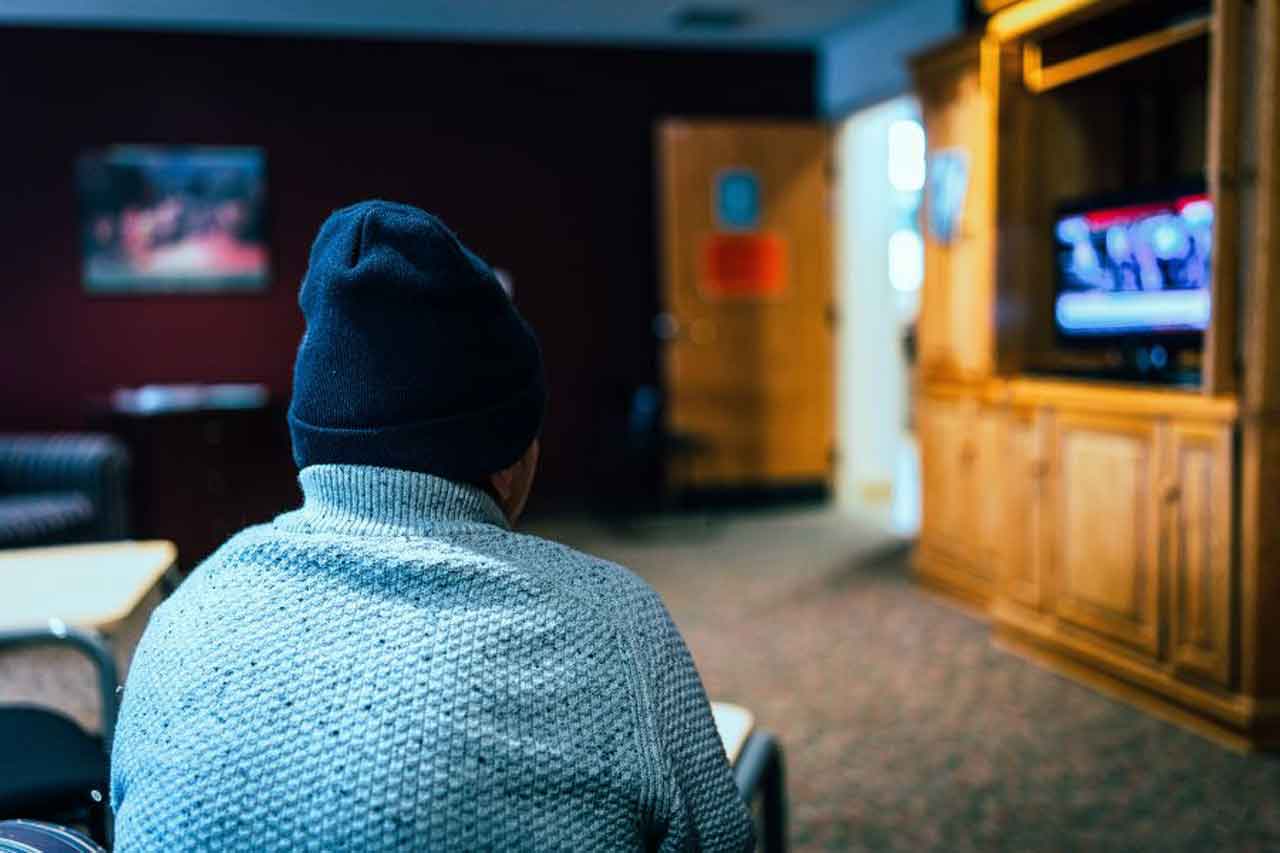 A resident in the shelter. | Photo: Moses Odida 