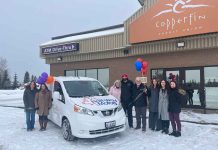 Dream Comes True For Our Kids Count Pictured left to right; Misty Bernst, Jackie Knough, Margaret Hajdinjak, Daniel Trevisanutto, Brad Folino, Katrina Cianfagna, Emily Scocchai and Lavina DeSousa