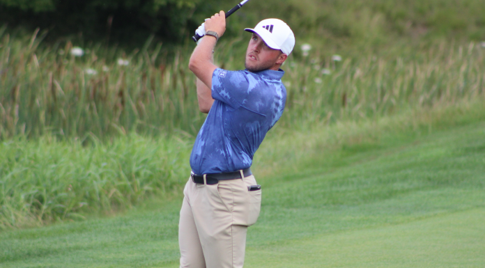 Blair Bursey at the Blair Bursey Takes First-Round Lead at Osprey Valley Open