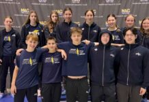 Thunderbolts Thrive at MAC Invitational Swim Meet Thunderbolts Swimmers