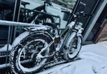 Winter Biking in Thunder Bay: A Growing Trend That Deserves Respect The snow is a bit heavy on January 9th. :)