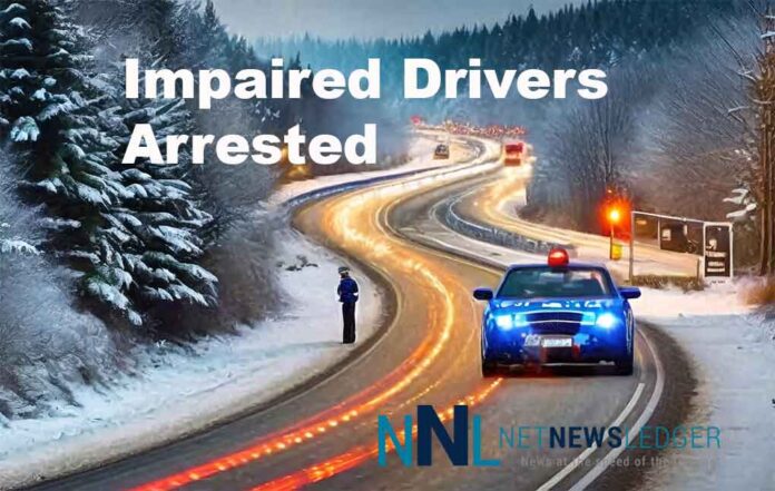 Impaired Drivers arrested
