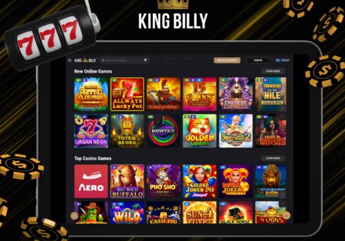 King Billy Casino games selection