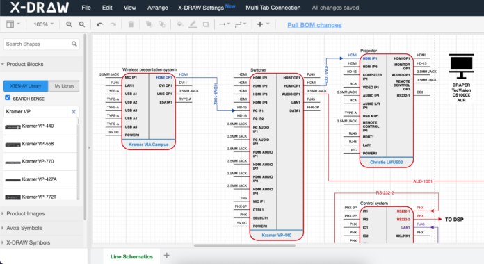 Audio Visual AV Diagram Software