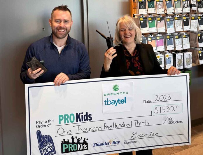 PRO Kids is partnering with Tbaytel to help raise funds through the cellphone recycling program
