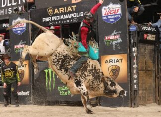 Austin beats Texas, Missouri extends its lead and Jess Lockwood scores 93.90 at PBR Rattler Days Clay Guiton rides Air Shift for 86.75 points in Round 1 of the 2024 PBR Unleash the Beast Season ARIAT PBR Indianapolis