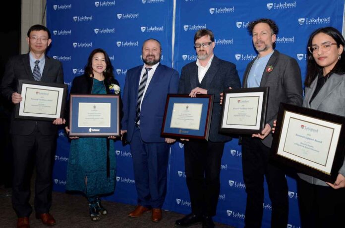 Lakehead University honors exceptional achievements in research and innovation in Thunder Bay, shining a spotlight on academic excellence