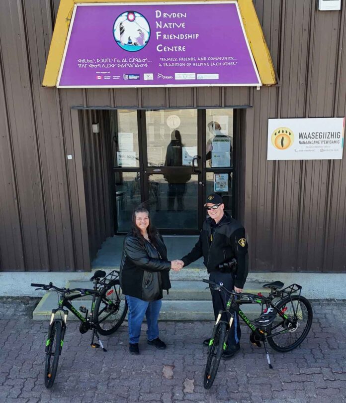 The Dryden OPP, in collaboration with the Dryden Native Friendship Centre, launches a bicycle patrol program to improve policing accessibility and community relations in Dryden