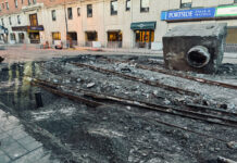 May 14, 2024 – Thunder Bay Weather Report: Crisp Mornings with Sunny Days Ahead Construction continues in the Waterfront District. Cumberland Street North shows the old rail lines from the street car days of the past.