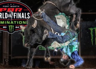 No. 3 Sage Steele Kimzey Storms Out of the Chute with 90.50-Point Win at PBR World Finals John Crimber PBR