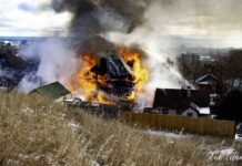 Explosion Rocks Crown Street, House Destroyed Image by Ted Tiboni - Crown Street Fire