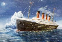 DISASTER IN THE NIGHT: RMS TITANIC SUNK BY ICEBERG — SURVIVORS RESCUED BY RMS CARPATHIA RMS Titanic postcard