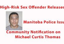 High-Risk Sex Offender Released: Manitoba Police Issue Community Notification on Michael Curtis Thomas High-Risk Sex Offender Released: Manitoba Police Issue Community Notification on Michael Curtis Thomas