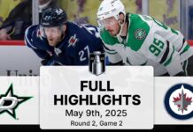 Hellebuyck Slams the Door in Game 2 Shutout as Jets Even Series with Stars