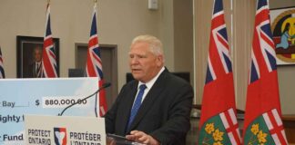 Ontario Changes OW and ODSP Eligibility Rules for Temporary Residents and People Without Legal Status Ontario Premier Doug Ford in Thunder Bay - Image James Murray - NetNewsLedger