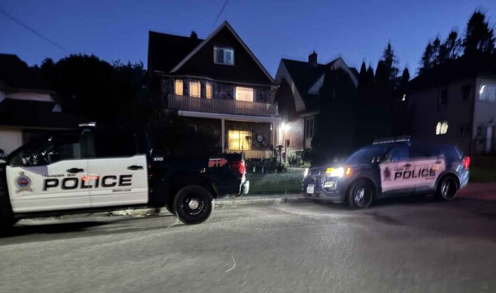 Thunder Bay Police responded to a call following an assault near the tent encampment at McVicars Creek