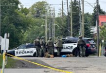UPDATE: Suspect Arrested After Day-Long Standoff on Cumberland Street North TBPS Tactical Unit on Villa Street during Standoff on July 4 2025