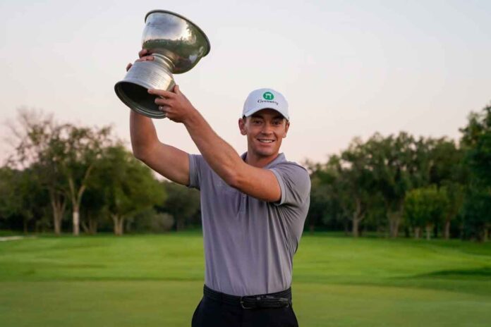 Theo_Humphrey_Trophy_Photo Theo Humphrey Wins Manitoba Open 2025 at Breezy Bend Country Club