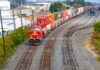 August 31, 2026: Thunder Bay Weather — Morning Rain and Thunderstorms, Strong Wind Warning on Western Lake Superior CN Rail - Freight Train.