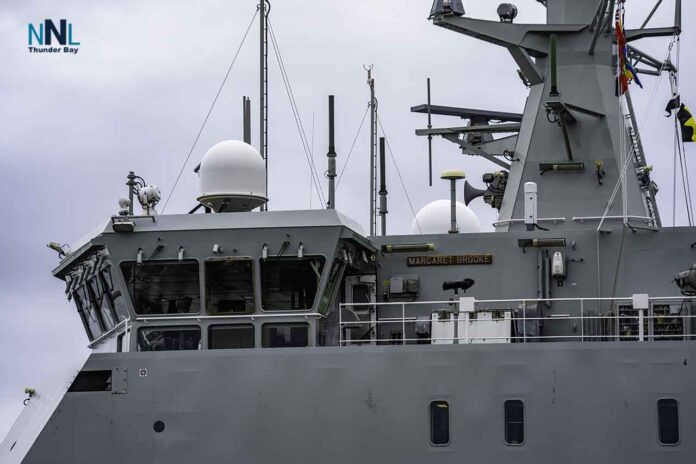 HMCS Margaret Brooke at Pool Six - Cruise Ship Dock.