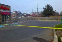 Suspect Arrested After Weapons Incident Near May & Bethune Apparent Crime Scene at Tim Hortons on May Street South - Image NNL Newshawk