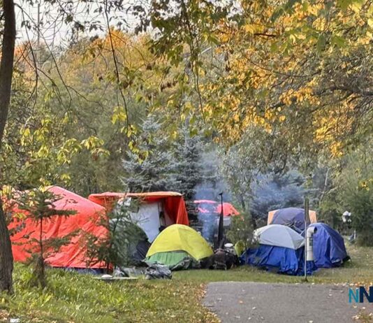 Fort William First Nation, Nishnawbe Aski Nation and the City agree gaps remain and joint advocacy is needed McVicars Creek Homeless Encampment in October