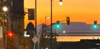 July 3, 2026: Thunder Bay Weather Focus — Mainly Cloudy, Warm, and Humid Before a Sunny Stretch Sun getting set to rise over Lake Superior and the Sleeping Giant on October 18 2025
