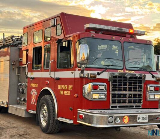 Thunder Bay Fire Rescue Tackles Morning House Fire on Prince Arthur Boulevard Thunder Bay Fire Rescue on Cumberland Street North