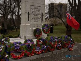 2026 Poppy Campaign Launches with Phone Donations and National Remembrance Mural Remembrance Day at Waverly Park in Thunder Bay