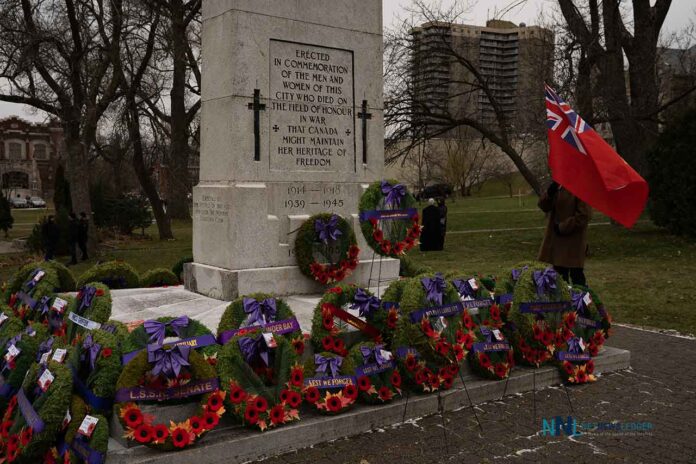 Remembrance Day at Waverly Park in Thunder Bay