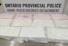 Fort Frances Traffic Stop Yields 11 kg of Suspected Cocaine; Two From Winnipeg Charged Fort Frances OPP image of $1 million worth of cocaine.