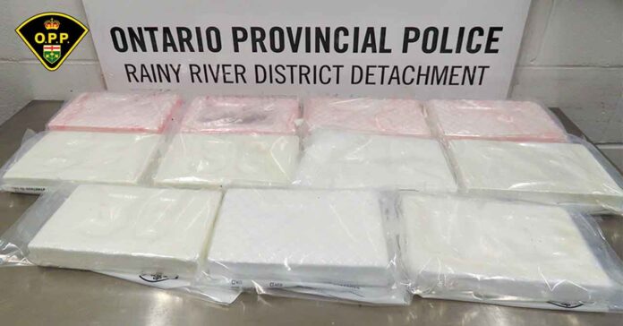 Fort Frances OPP image of $1 million worth of cocaine.