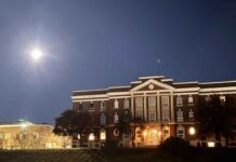 Weather Desk Update: Blustery, Bright, then Wintry: Thunder Bay’s Mid-Week Roller Coaster November Full Moon over the Court House Hotel on November 5 2025