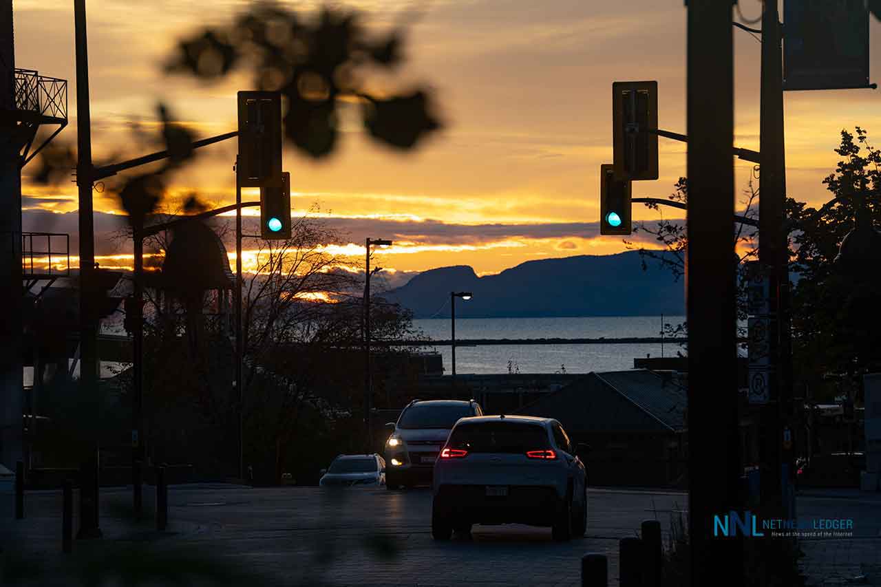 Sunrise on Red River Road captured with Sony Mirrorless Camera and a 70-200 Zoom lens