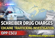 Schreiber: OPP Charge Local Man After Search Warrant Executed in Drug Trafficking Probe Schreiber drug probe: OPP charge man after warrant, suspected cocaine seized; penalties and tips to report
