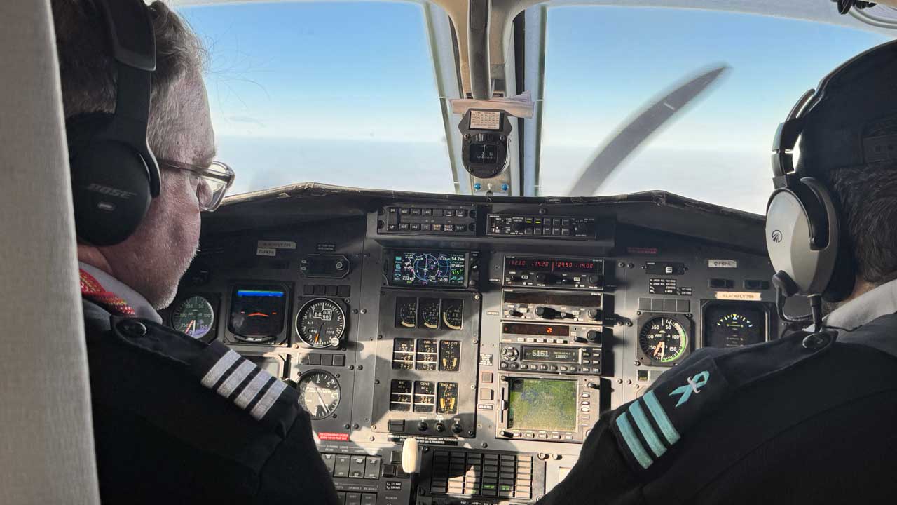 Enroute to Kenora aboard North Star Air Pilatus PC-12