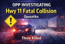 Highway 11 Collision in Opasatika Under Investigation After Three Fatalities OPP investigate Hwy. 11 crash in Opasatika involving tractor trailer and pickup; three dead.