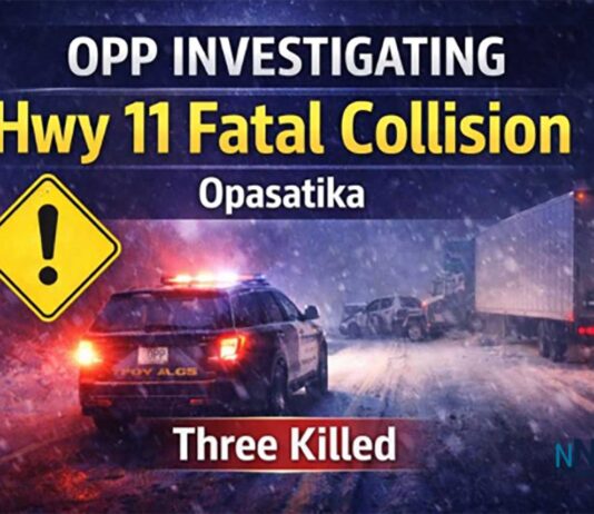Highway 11 Collision in Opasatika Under Investigation After Three Fatalities OPP investigate Hwy. 11 crash in Opasatika involving tractor trailer and pickup; three dead.