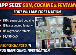 Loaded Handgun, Cocaine and Fentanyl Seized on Fort William First Nation Loaded handgun, fentanyl and cocaine seized on Fort William FN; four face major guns and drugs charges