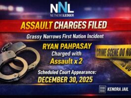 Treaty Three Police Lay Assault Charges Following Christmas Morning Incident at Grassy Narrows Treaty Three Police charge Grassy Narrows man after Christmas Day assault investigation